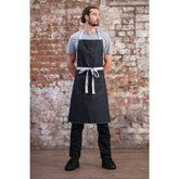 Southside Bib Apron Denim Black